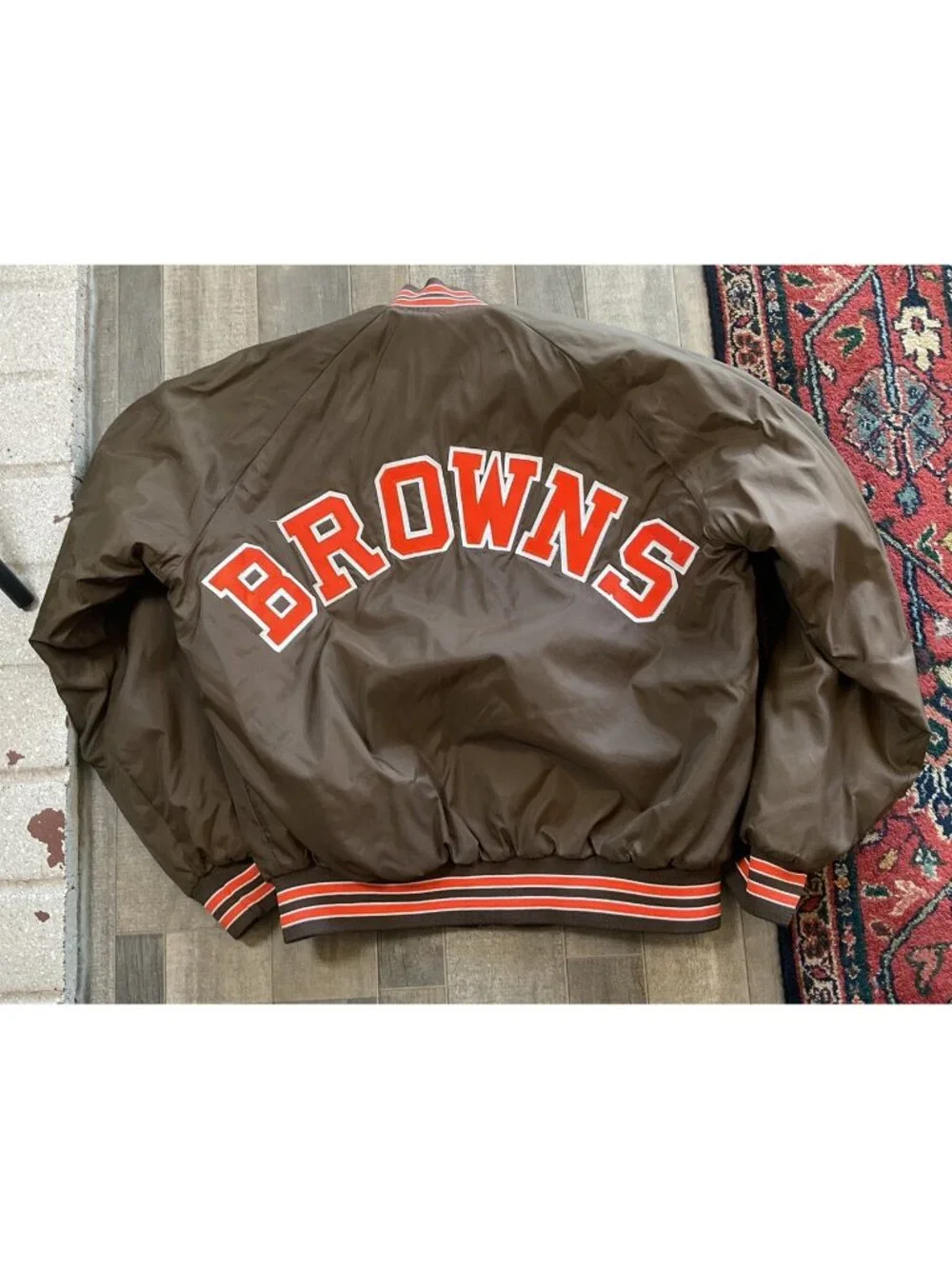 Vintage Cleveland Browns Chalkline Jacket 1990s NFL USA Stitched Bomber